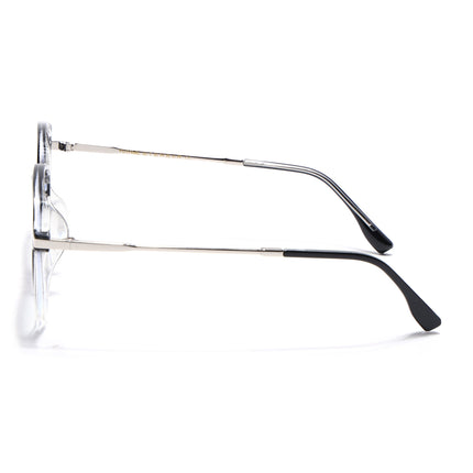 Voyage Black & Clear Square Eyeglasses for Men & Women - MG4969-C4