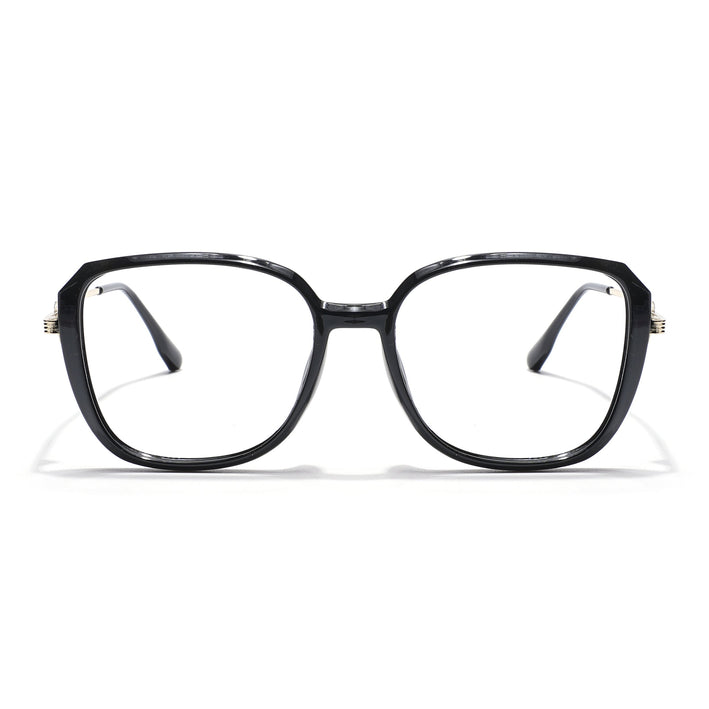 Voyage Black Square Eyeglasses for Men & Women - MG5839-C1