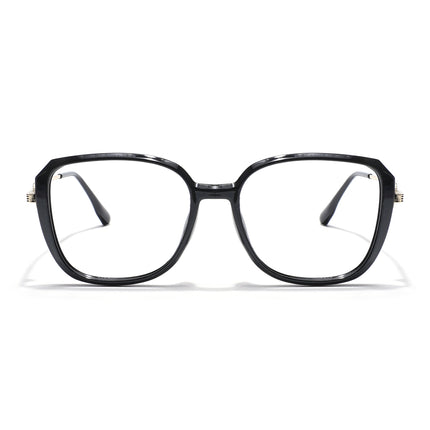 Voyage Black Square Eyeglasses for Men & Women - MG5839-C1
