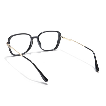 Voyage Black Square Eyeglasses for Men & Women - MG5839-C1