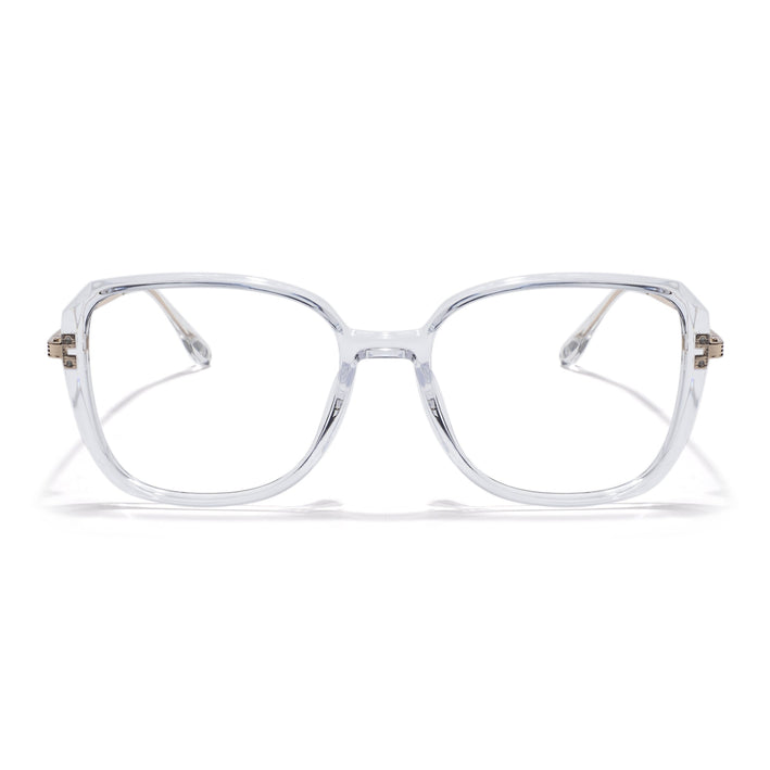 Voyage Transparent Square Eyeglasses for Men & Women - MG5841-C3