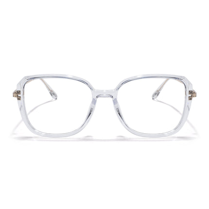 Voyage Transparent Square Eyeglasses for Men & Women - MG5841-C3