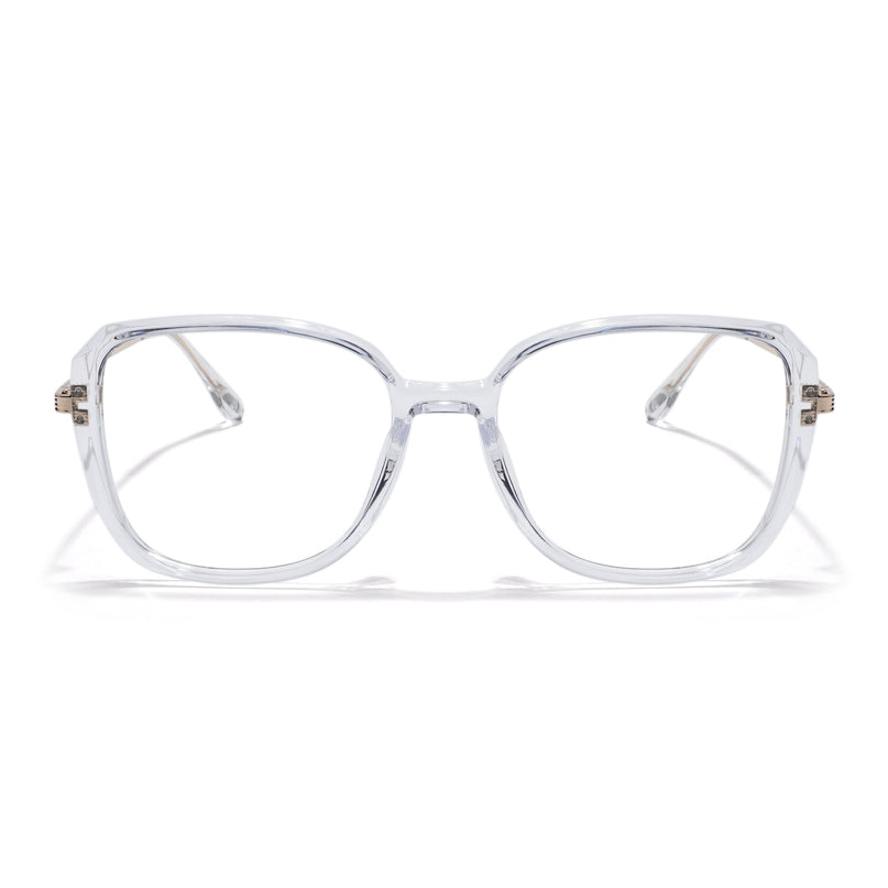 Voyage Transparent Square Eyeglasses for Men & Women - MG5841-C3
