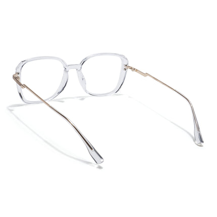 Voyage Transparent Square Eyeglasses for Men & Women - MG5841-C3