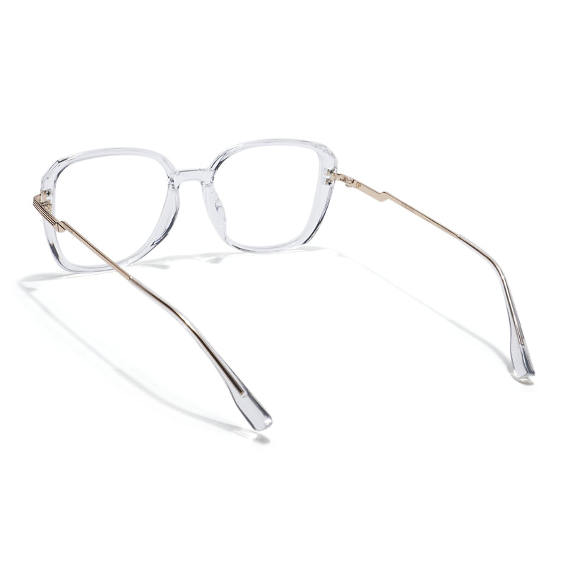Voyage Transparent Square Eyeglasses for Men & Women - MG5841-C3