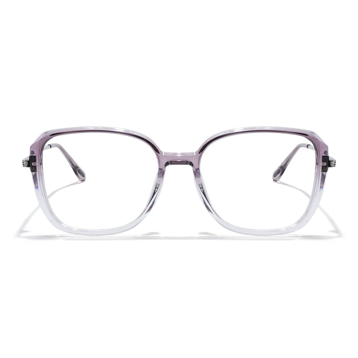 Voyage Light Purple & Clear Square Eyeglasses for Men & Women - MG5842-C4