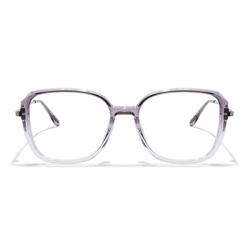 Voyage Light Purple & Clear Square Eyeglasses for Men & Women - MG5842-C4