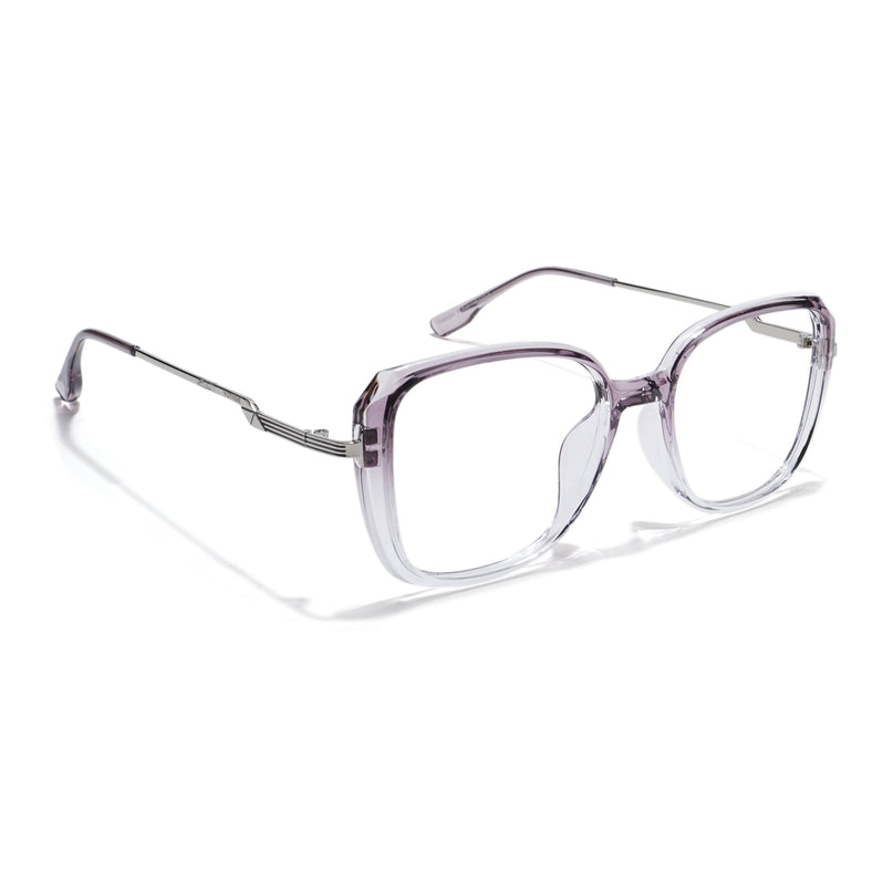 Voyage Light Purple & Clear Square Eyeglasses for Men & Women - MG5842-C4