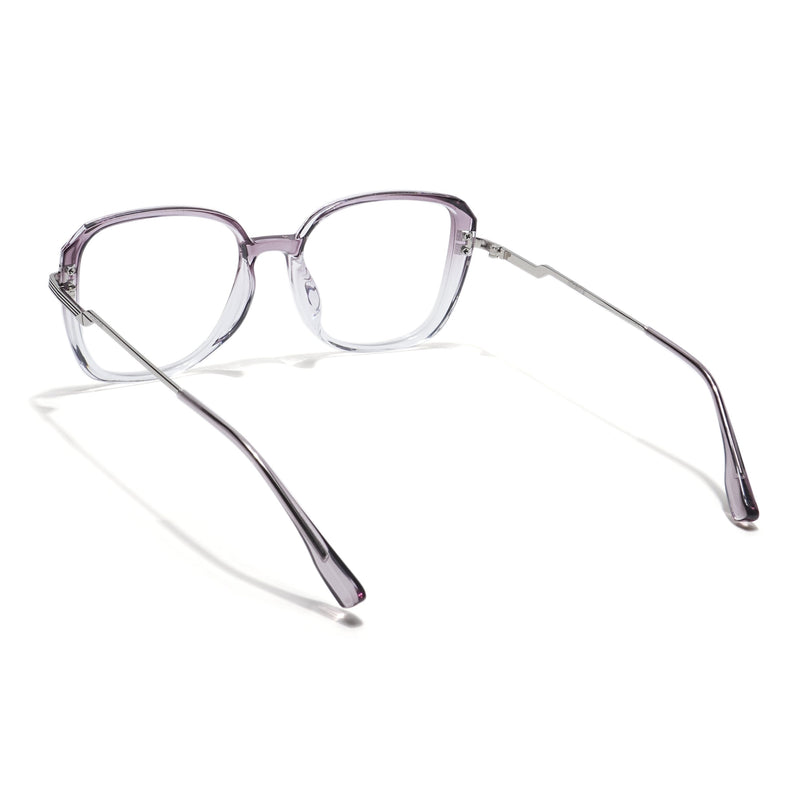 Voyage Light Purple & Clear Square Eyeglasses for Men & Women - MG5842-C4
