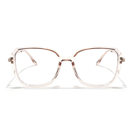 Voyage Light Golden Square Eyeglasses for Men & Women - MG5843-C5