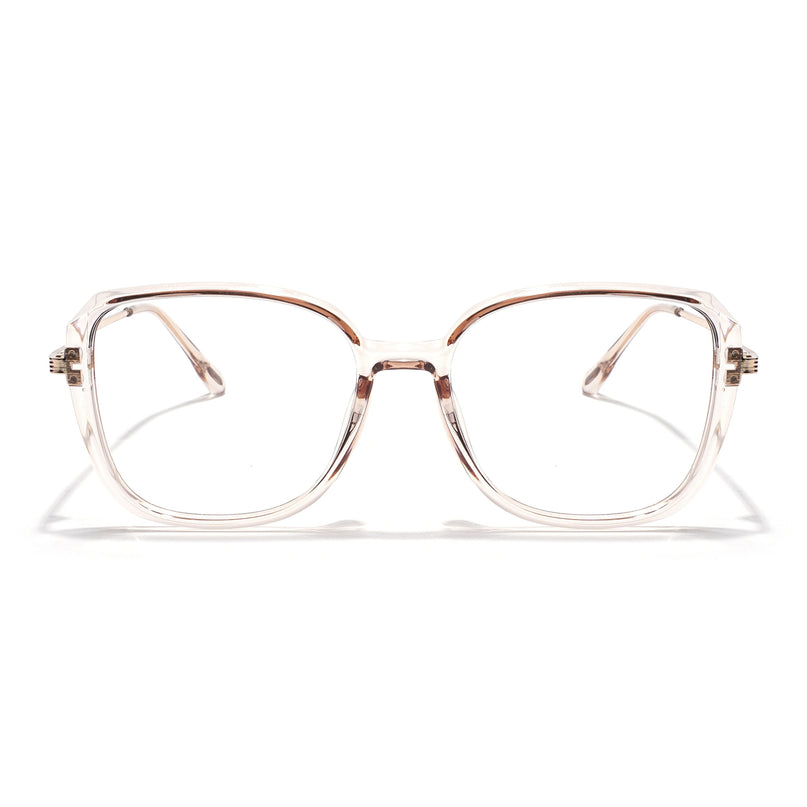 Voyage Light Golden Square Eyeglasses for Men & Women - MG5843-C5