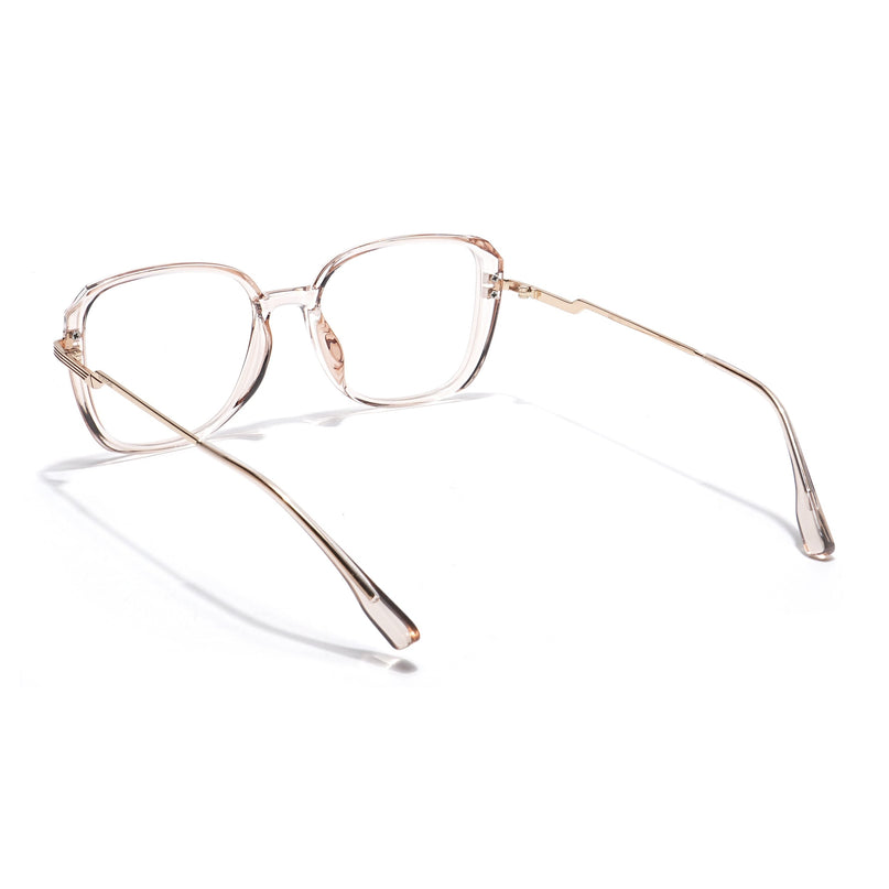 Voyage Light Golden Square Eyeglasses for Men & Women - MG5843-C5