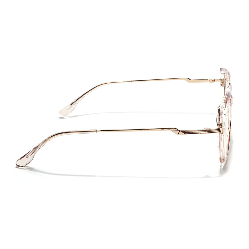 Voyage Light Golden Square Eyeglasses for Men & Women - MG5843-C5