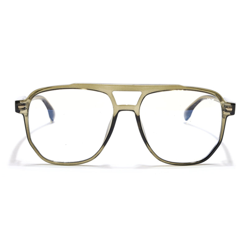 Voyage Maverick Transparent Green Wayfarer Eyeglasses for Men & Women - MG4712-C3