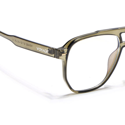 Voyage Maverick Transparent Green Wayfarer Eyeglasses for Men & Women - MG4712-C3