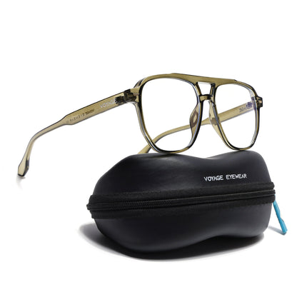 Voyage Maverick Transparent Green Wayfarer Eyeglasses for Men & Women - MG4712-C3