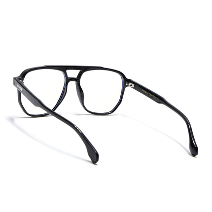Voyage Maverick Shine Black Wayfarer Eyeglasses for Men & Women - MG4713-C1