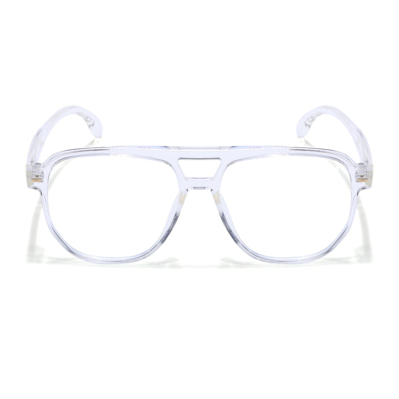 Voyage Maverick Transparent Wayfarer Eyeglasses for Men & Women - MG4715-C5