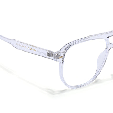 Voyage Maverick Transparent Wayfarer Eyeglasses for Men & Women - MG4715-C5