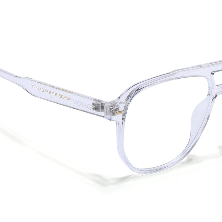 Voyage Maverick Transparent Wayfarer Eyeglasses for Men & Women - MG4715-C5