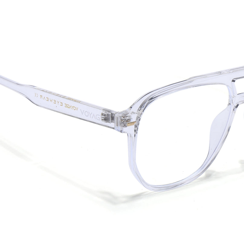 Voyage Maverick Transparent Wayfarer Eyeglasses for Men & Women - MG4715-C5