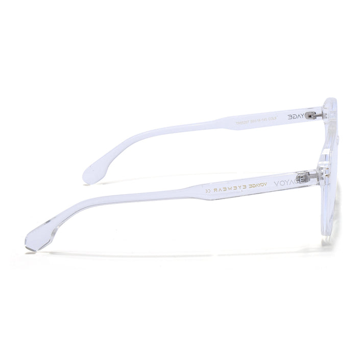 Voyage Maverick Transparent Wayfarer Eyeglasses for Men & Women - MG4715-C5