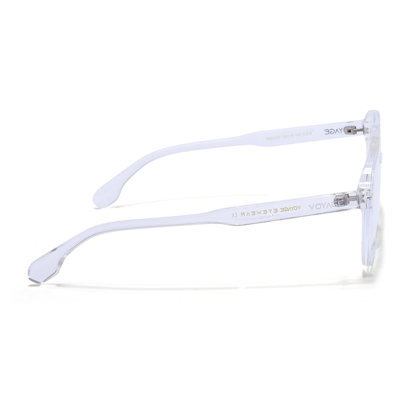 Voyage Maverick Transparent Wayfarer Eyeglasses for Men & Women - MG4715-C5
