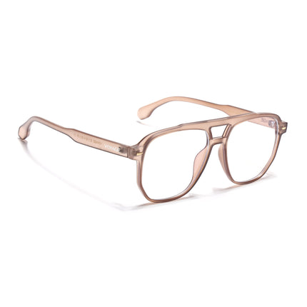 Voyage Maverick Transparent Brown Wayfarer Eyeglasses for Men & Women - MG4727-C2