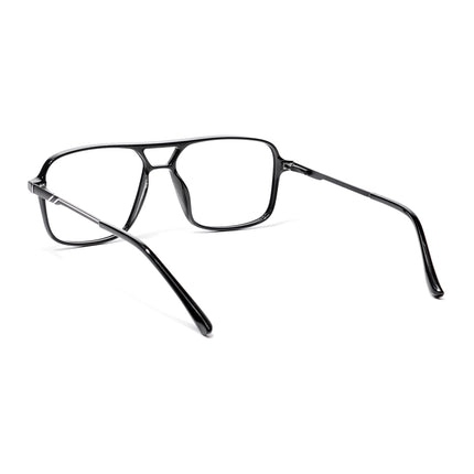 EyeJack Shine Black Wayfarer Eyeglasses for Men & Women (TR85601GE1690-C1)