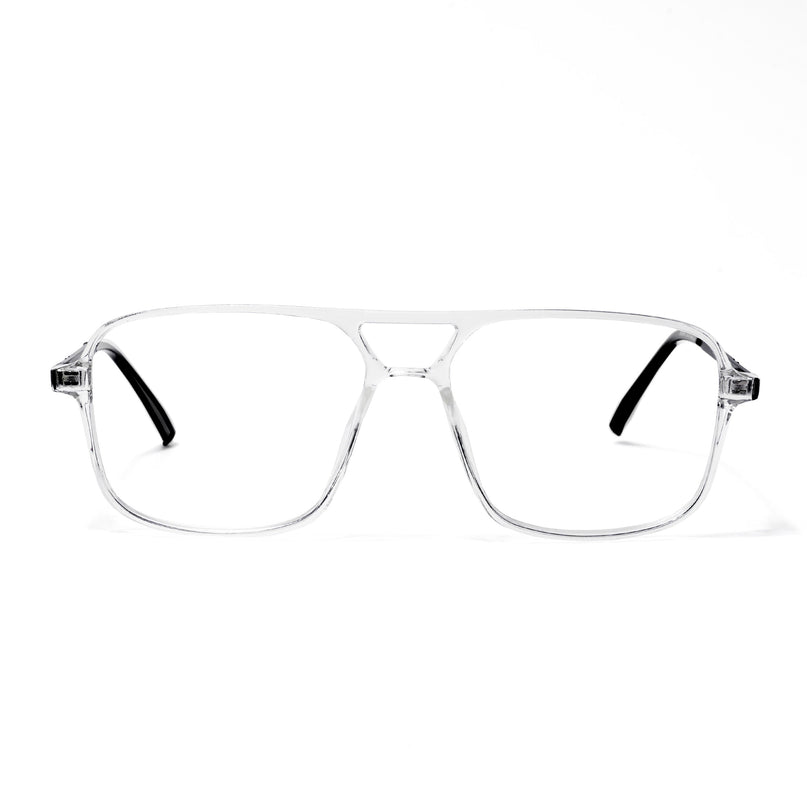 EyeJack Transparent Wayfarer Eyeglasses for Men & Women (TR85601GE1691-C2)