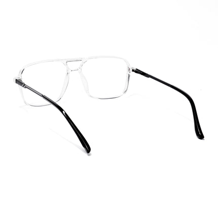 EyeJack Transparent Wayfarer Eyeglasses for Men & Women (TR85601GE1691-C2)