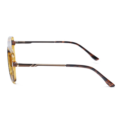 EyeJack Brown Wayfarer Eyeglasses for Men & Women (TR85601GE1692-C3)