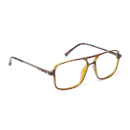 EyeJack Brown Wayfarer Eyeglasses for Men & Women (TR85601GE1692-C3)