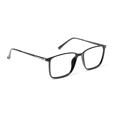 EyeJack Shine Black Square Eyeglasses for Men & Women (TR85602GE1693-C1)
