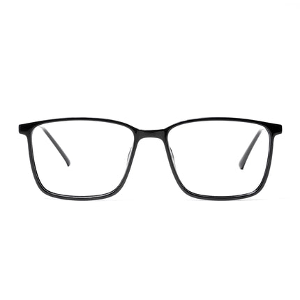 EyeJack Shine Black Square Eyeglasses for Men & Women (TR85602GE1693-C1)