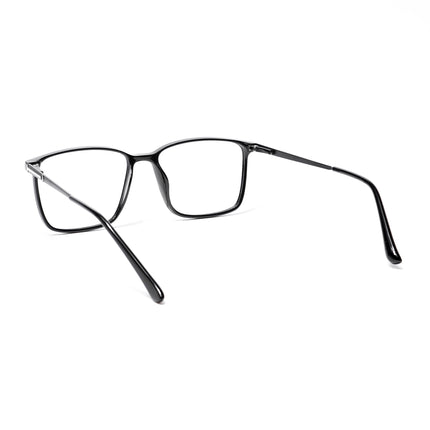 EyeJack Shine Black Square Eyeglasses for Men & Women (TR85602GE1693-C1)