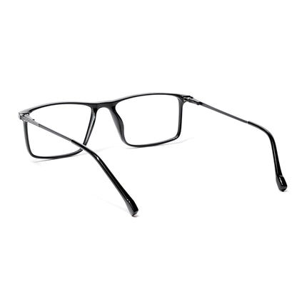 EyeJack Shine Black Rectangle Eyeglasses for Men & Women (TR85605GE1696-C1)