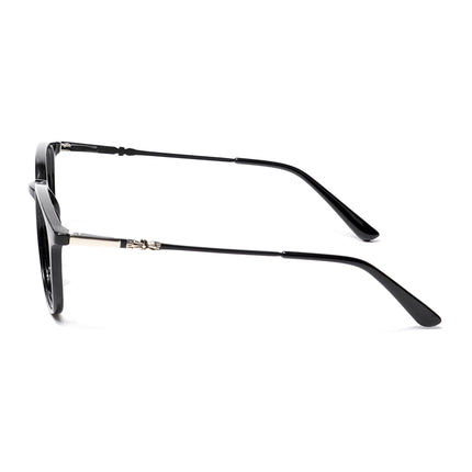 EyeJack Shine Black Round Eyeglasses for Men & Women (TR85610GE1699-C1)
