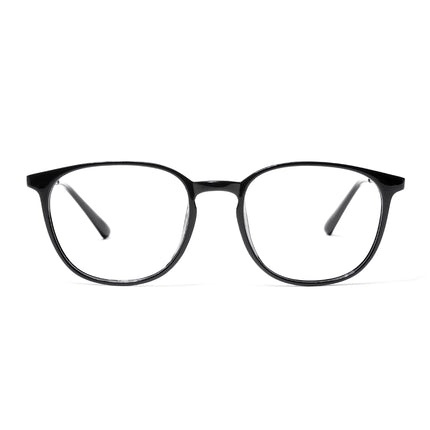EyeJack Shine Black Round Eyeglasses for Men & Women (TR85610GE1699-C1)