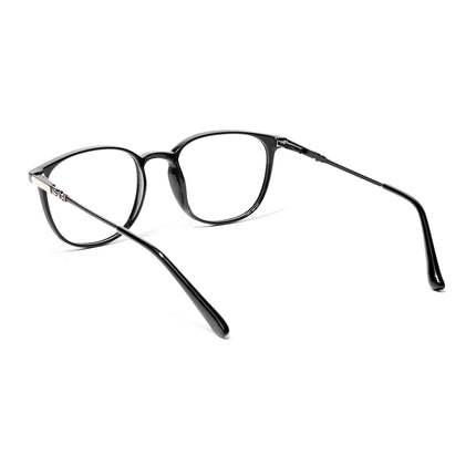 EyeJack Shine Black Round Eyeglasses for Men & Women (TR85610GE1699-C1)