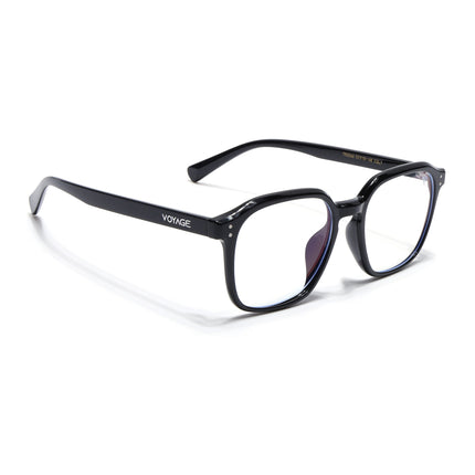 Voyage Air Shine Black Square Eyeglasses for Men & Women - MG4866-C1