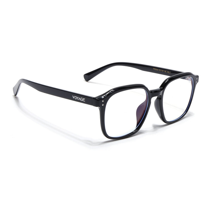 Voyage Air Shine Black Square Eyeglasses for Men & Women - MG4866-C1