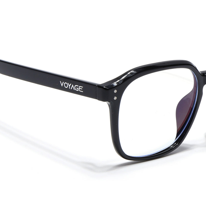 Voyage Air Shine Black Square Eyeglasses for Men & Women - MG4866-C1
