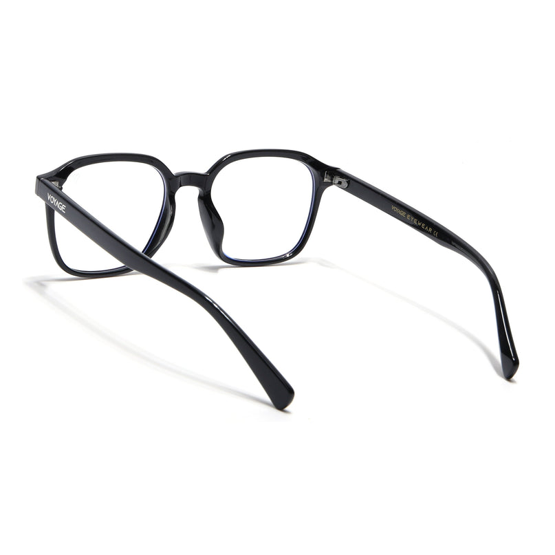 Voyage Air Shine Black Square Eyeglasses for Men & Women - MG4866-C1
