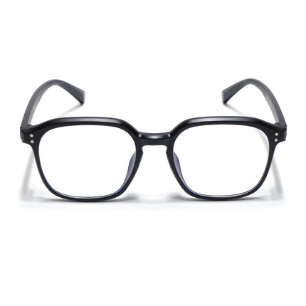 Voyage Air Matt Black Square Eyeglasses for Men & Women - MG4867-C2