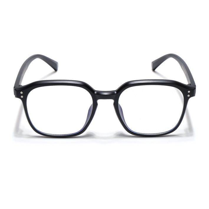 Voyage Air Matt Black Square Eyeglasses for Men & Women - MG4867-C2