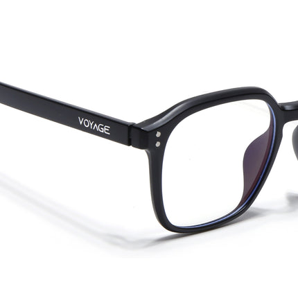 Voyage Air Matt Black Square Eyeglasses for Men & Women - MG4867-C2