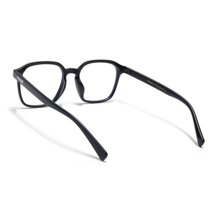 Voyage Air Matt Black Square Eyeglasses for Men & Women - MG4867-C2