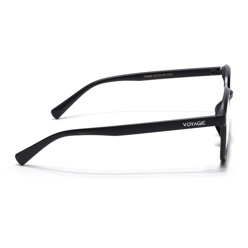 Voyage Air Matt Black Square Eyeglasses for Men & Women - MG4867-C2