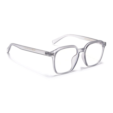 Voyage Air Transparent Grey Square Eyeglasses for Men & Women - MG4868-C3